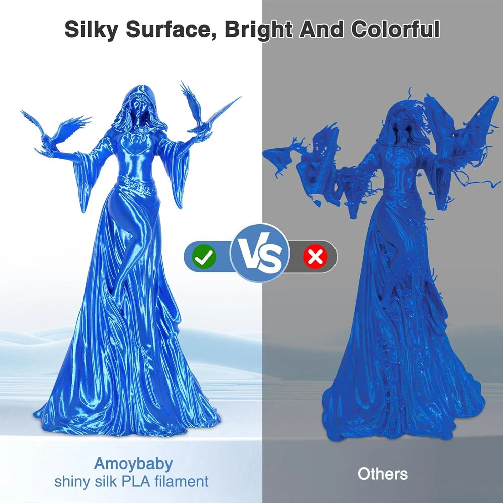 Silk PLA 3D Printer Filament 1.75mm 250g – Shiny PLA+ Spool