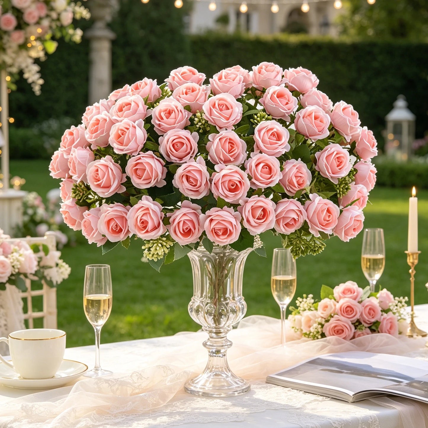 Artificial Silk Rose Bouquet | Wedding & Home Décor Flowers