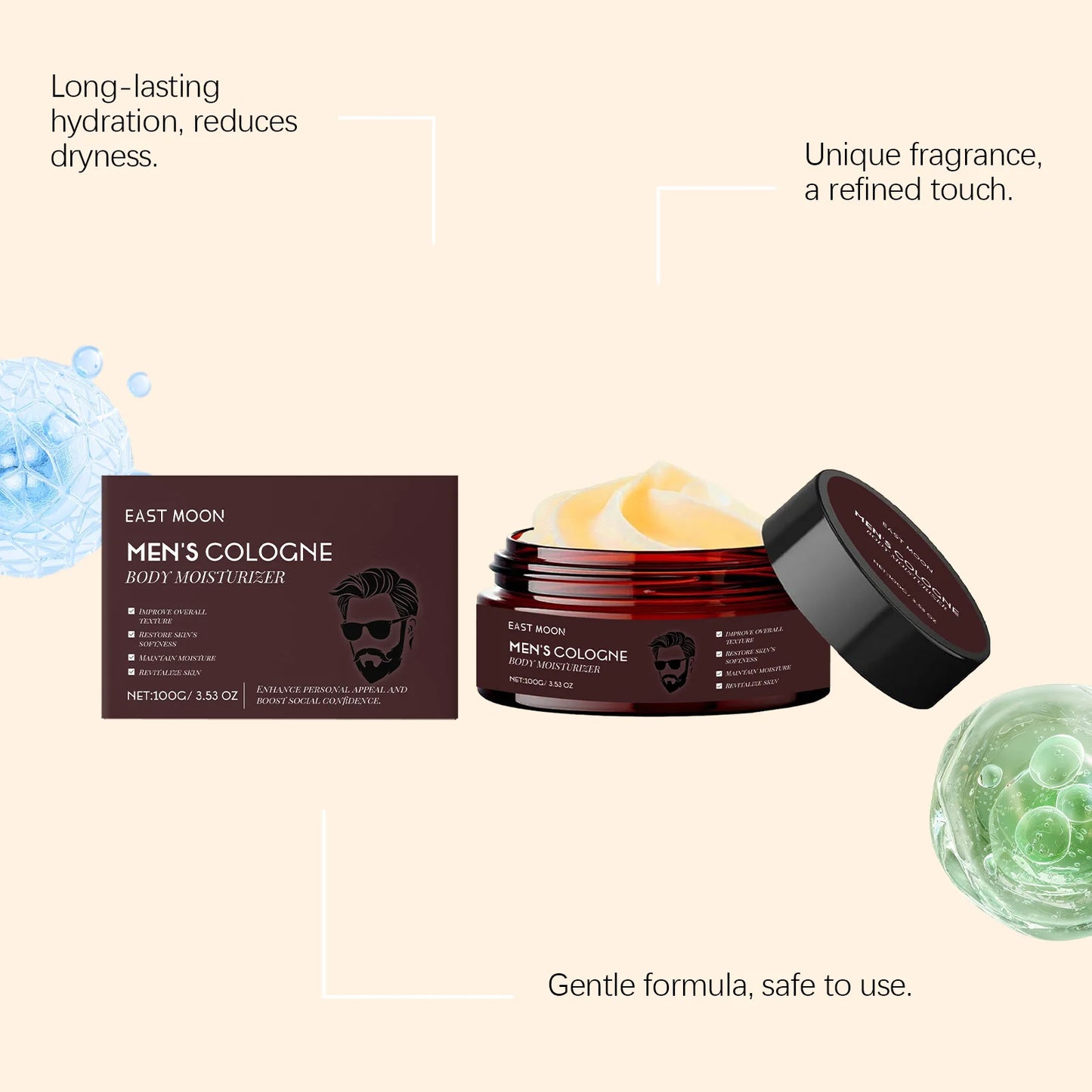 Men's Cologne Body Moisturizer – Woody Scent & Deep Hydration Peaceful Pleasures Health and Wellness