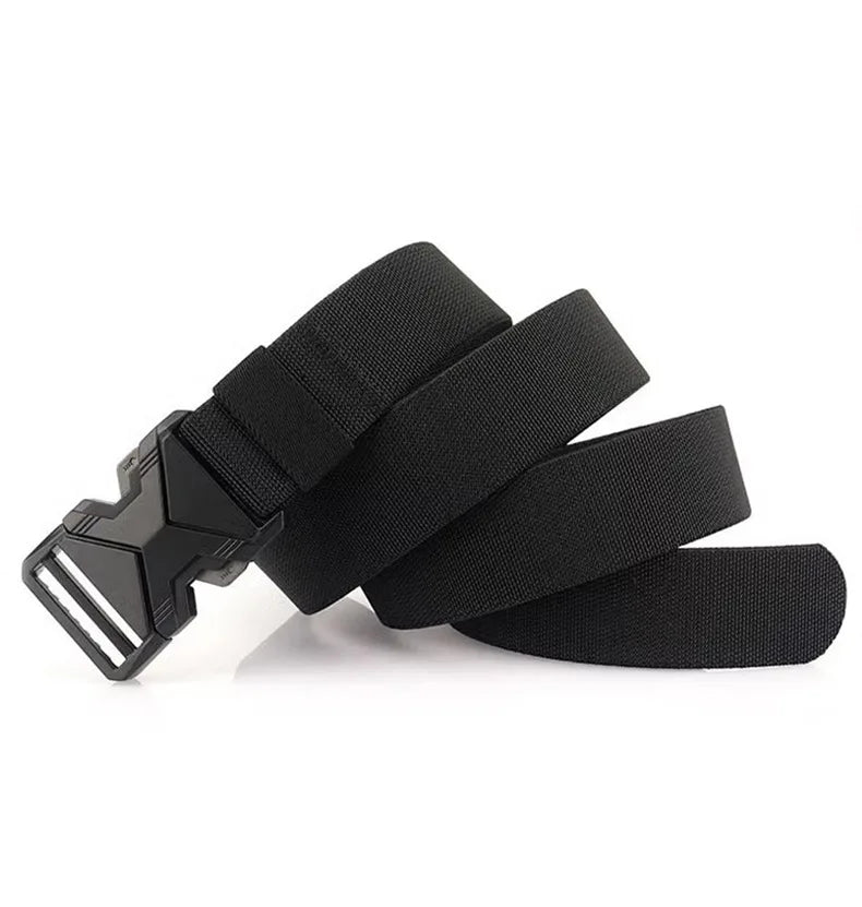 1pc Men's Tactical Sports Belt, Adjustable Quick Release Buckle Multipurpose Outdoor Training Mountaineering Belt For Ideal Gift Peaceful Pleasures Health and Wellness