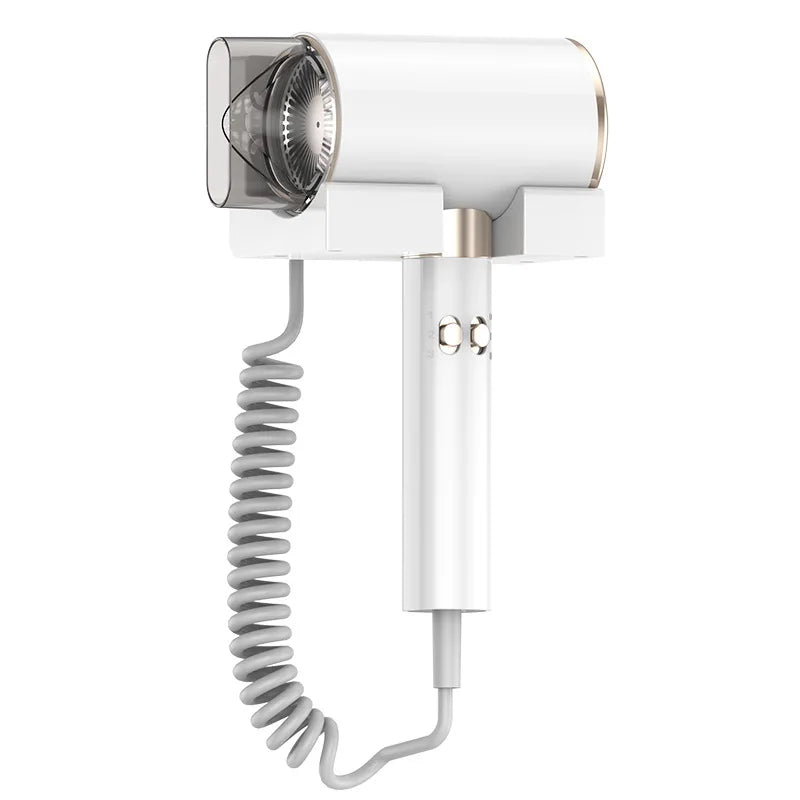 Hotel Special Hair Dryer 2400W Super Power Quick Drying Blue Hair Protection Wall-Mounted Perforation Free Home/Hotel Blower Peaceful Pleasures Health and Wellness