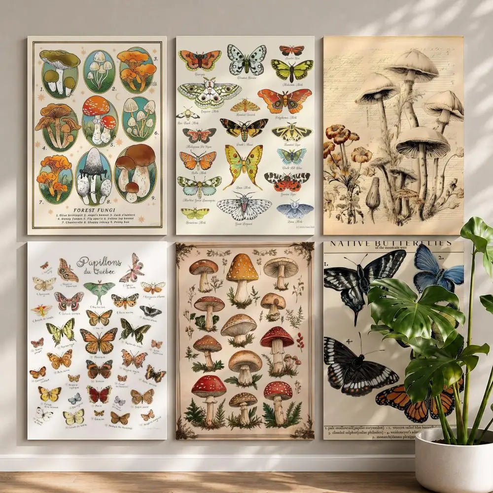 Butterfly HD Self-Adhesive Waterproof Wall Art Poster | Modern Wall Art Poster Peaceful Pleasures Health and Wellness
