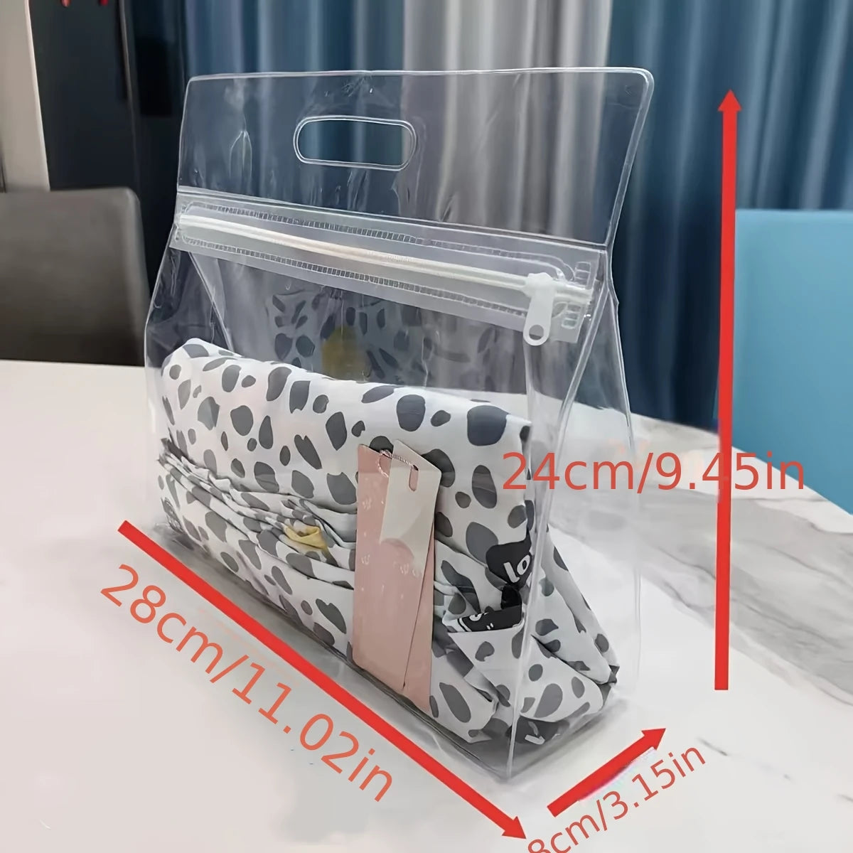 Clear Beach Tote Bag – Waterproof PVC Stadium Approved XL Clear Tote Bag Peaceful Pleasures Health and Wellness