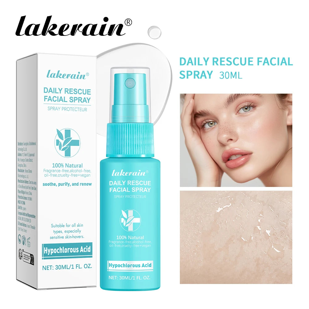Calming Rescue Facial Spray For Sensitive Skin Hypochlorous Acid Spray Helps Reduce Redness Breakouts Soothing Balancing Spray Peaceful Pleasures Health and Wellness 30ml