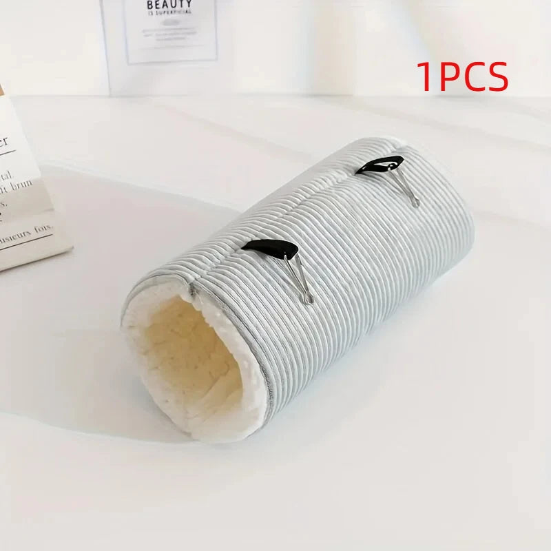 Foldable Corduroy Pet Tunnel Cave Bed for Cats & Small Dogs