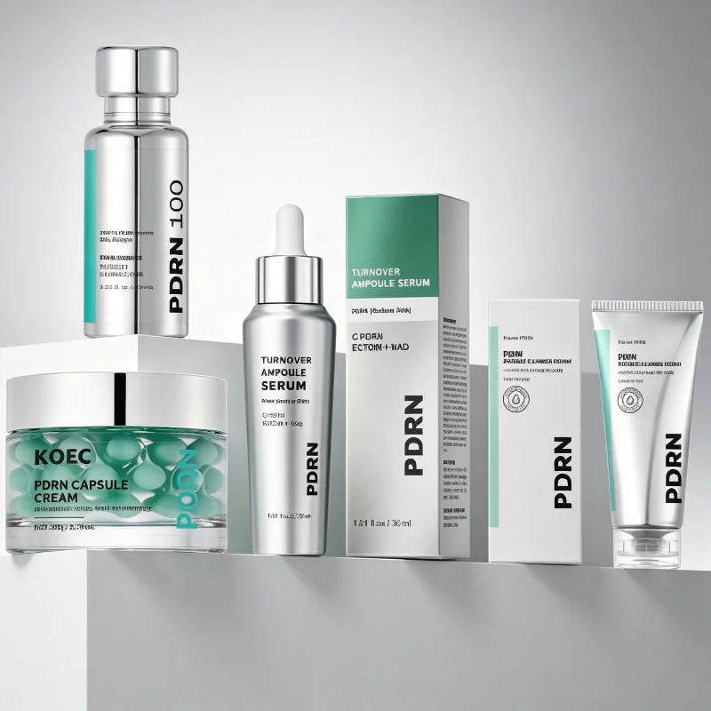 Pdrn Skincare Set Ampoule Serum Cica Peptide Essence Deep Moisturizing Capsule Cream Repair Barriers Nourish The Skin Face Cream Peaceful Pleasures Health and Wellness
