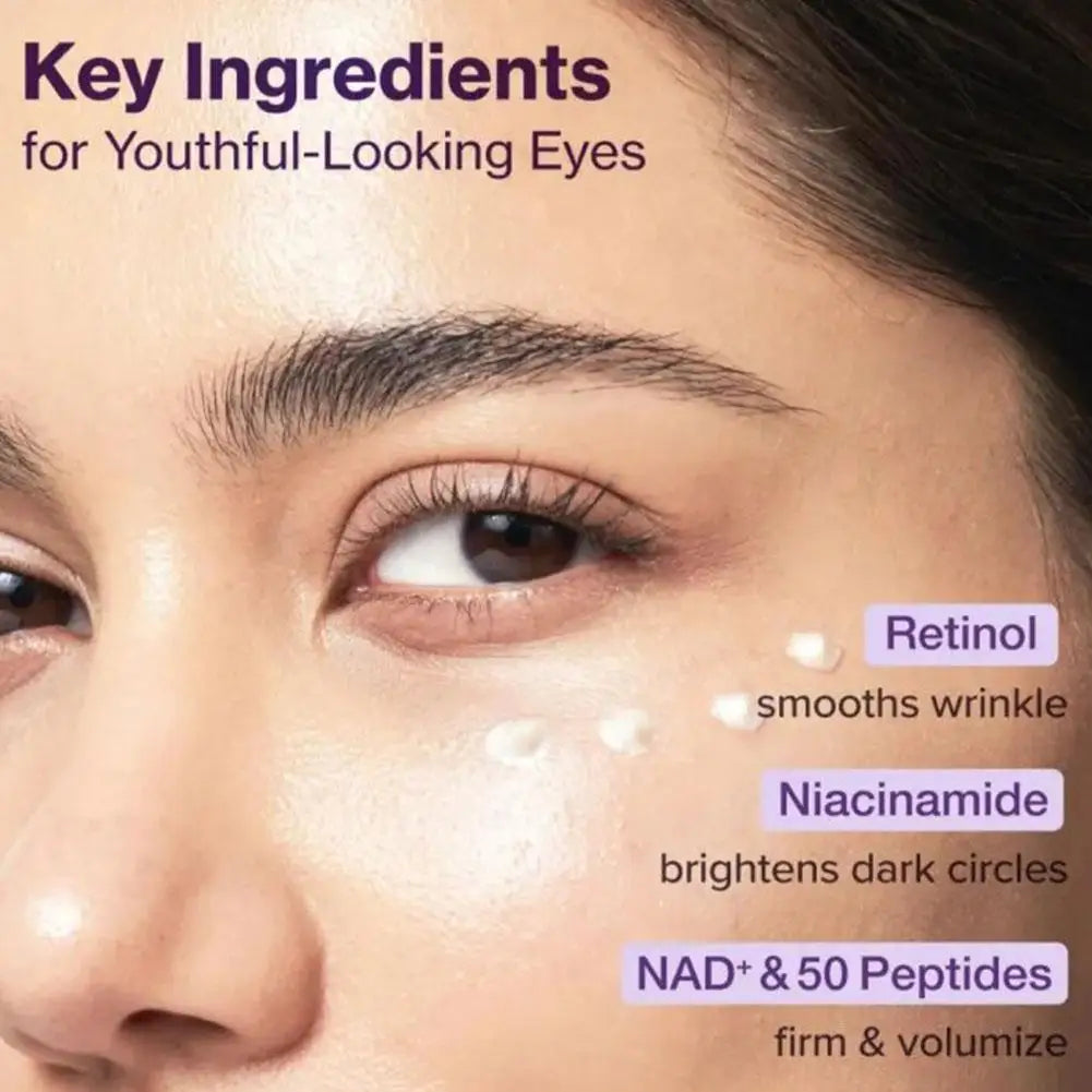 NAD+ Eye Cream Liquid Ultrasonic Essence Deep Nourishment Firm The Skin Effectively Reduce Fine Lines Dark Circles And Eye Bags Peaceful Pleasures Health and Wellness