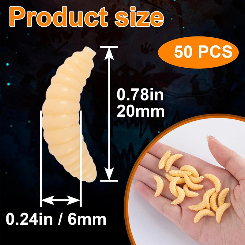 NEW 2026 Fishing Bait Fishing Lure Artificial Bug Smell Worms Gear For Outdoor Fishing Peaceful Pleasures Health and Wellness