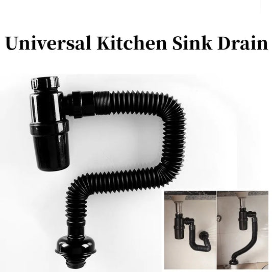 Flexible Sink Drain Pipe Kit – Anti-Odor & Anti-Clog Universal Sink Drain Pipe Kit Oasis Select