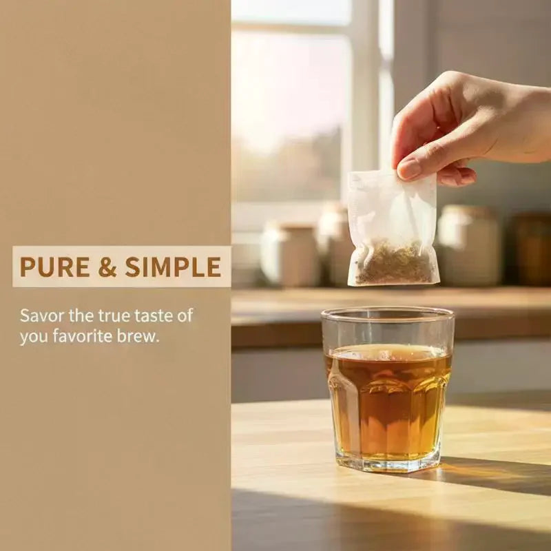 100 Disposable Drawstring Tea Bags – Empty Filter Pouches Tea Filter Bags Peaceful Pleasures Health and Wellness