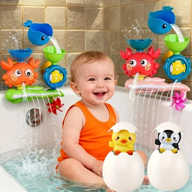 Baby Bath Wall Track Toy – Monkey & Caterpillar Water Play