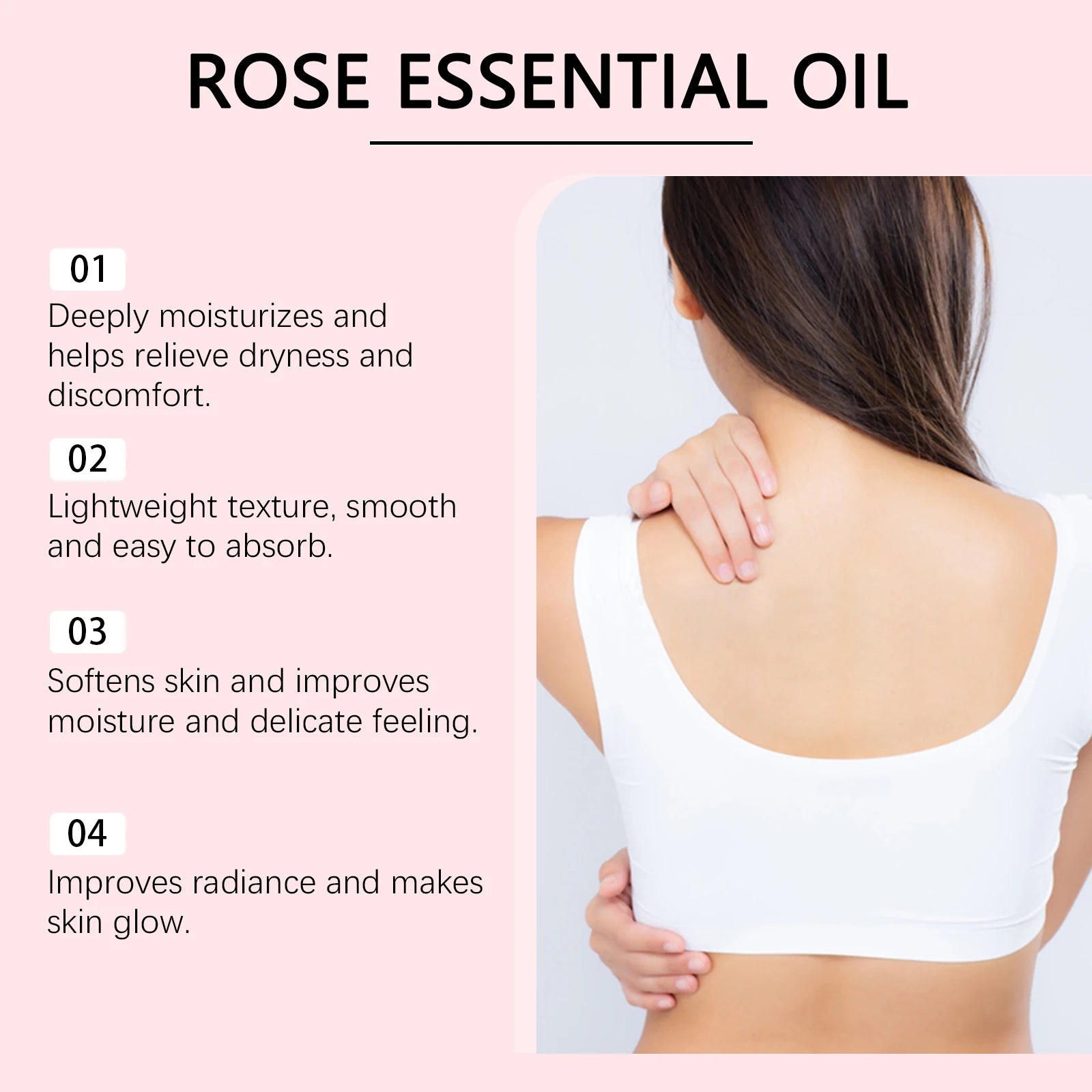Rose & Vitamin C Body Oil – Deep Moisturizing Skin Softener Peaceful Pleasures Health and Wellness