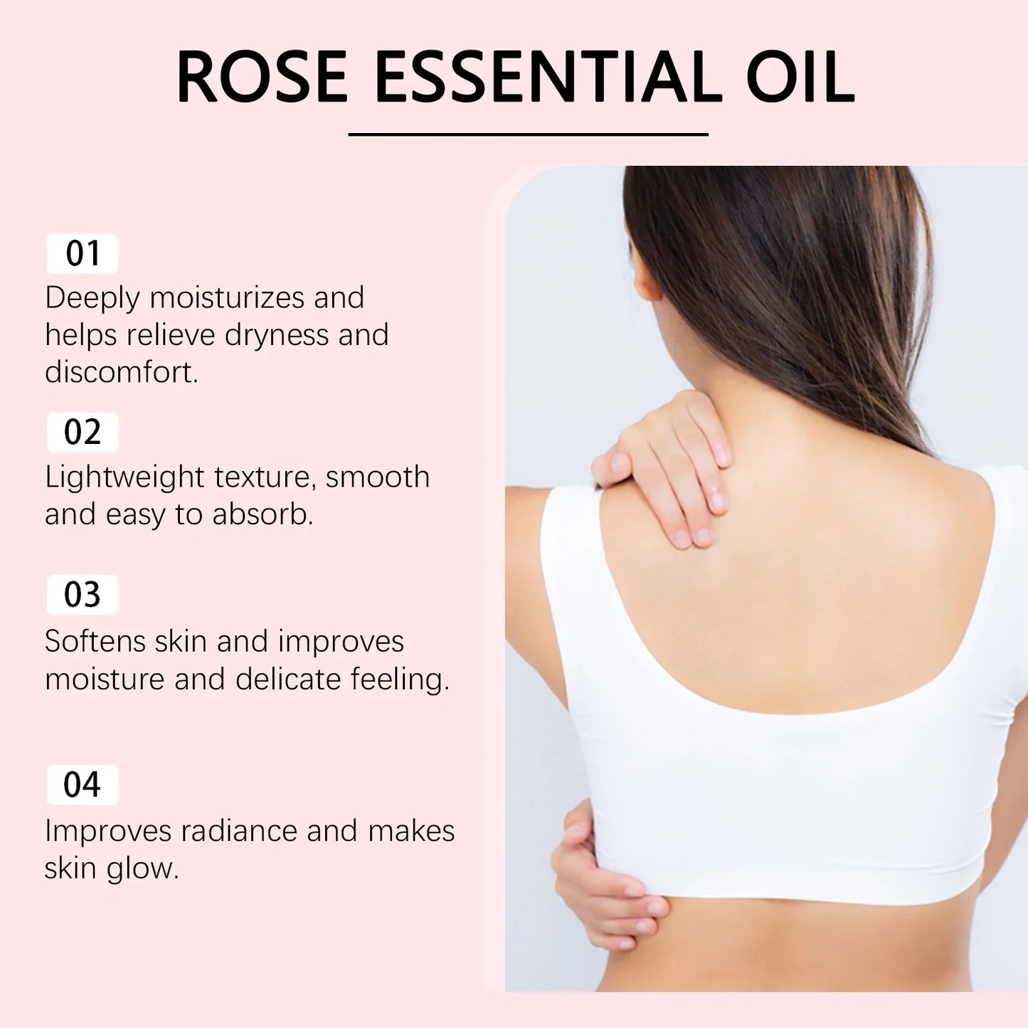 OceAura Rose Essential Oil – Face & Body Moisturizer 60ml
