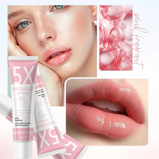 5X Niacinamide Lip Mask – Hydrating Polypeptides & Aloe | 20g Hydrating Lip Mask Oasis Select