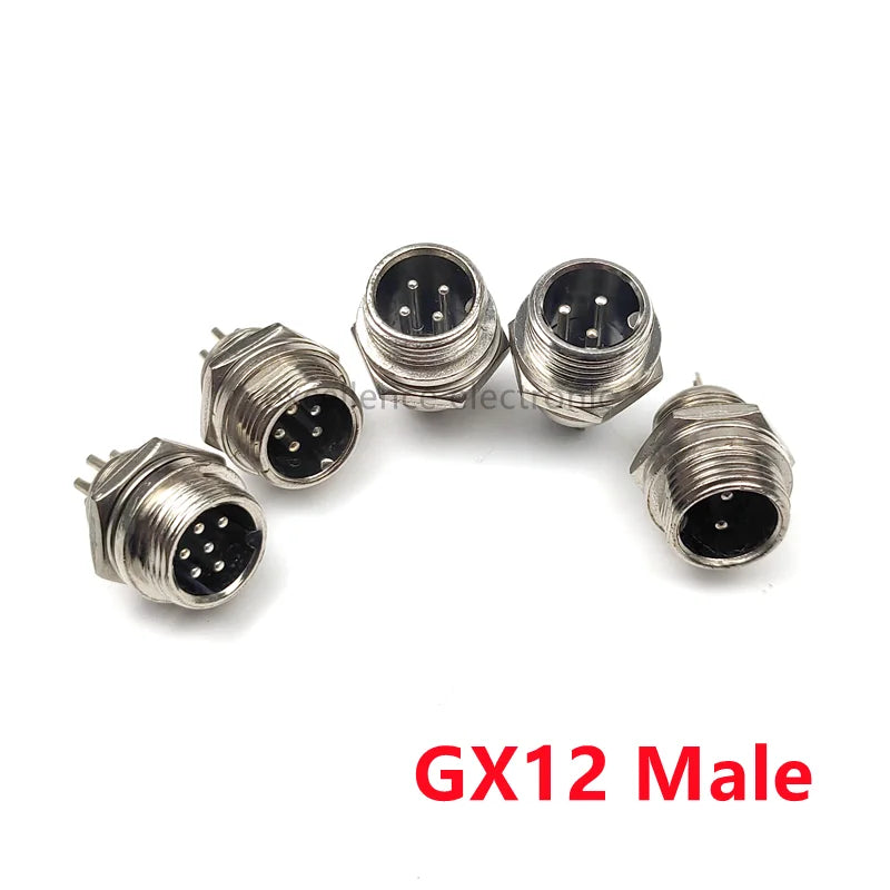 GX16 GX12 GX20 2P/3/4/5/6/7/8 Pin Female Male Air Aviation Connector Power Cable Electrical Plug Socket Peaceful Pleasures Health and Wellness GX12 male 6p