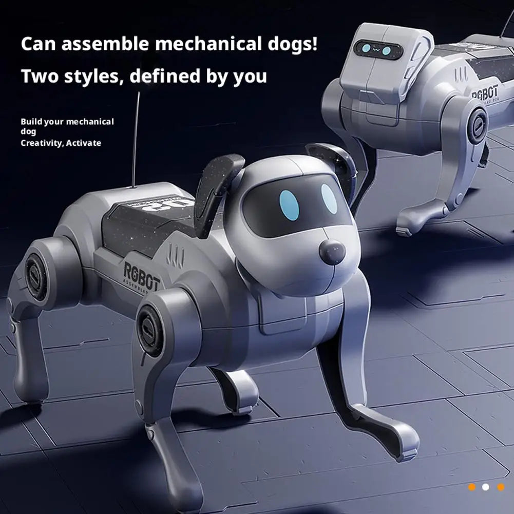 Robot Dog Toys DIY Assembly Remote Control Walking Climbing