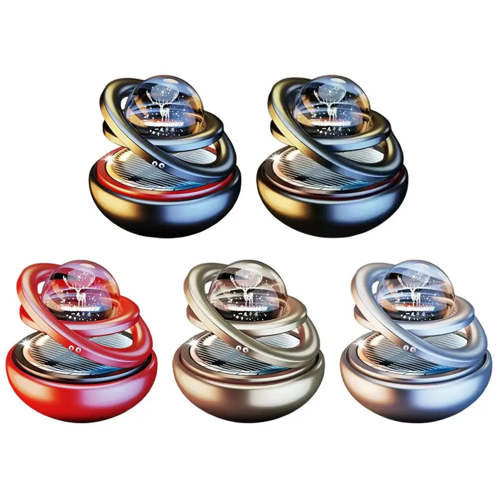 Central control suspended ornament Rotating Car Double Suspended Crystal Ball Aromatherapy Perfume Ornaments Creative Ornaments Peaceful Pleasures Health and Wellness