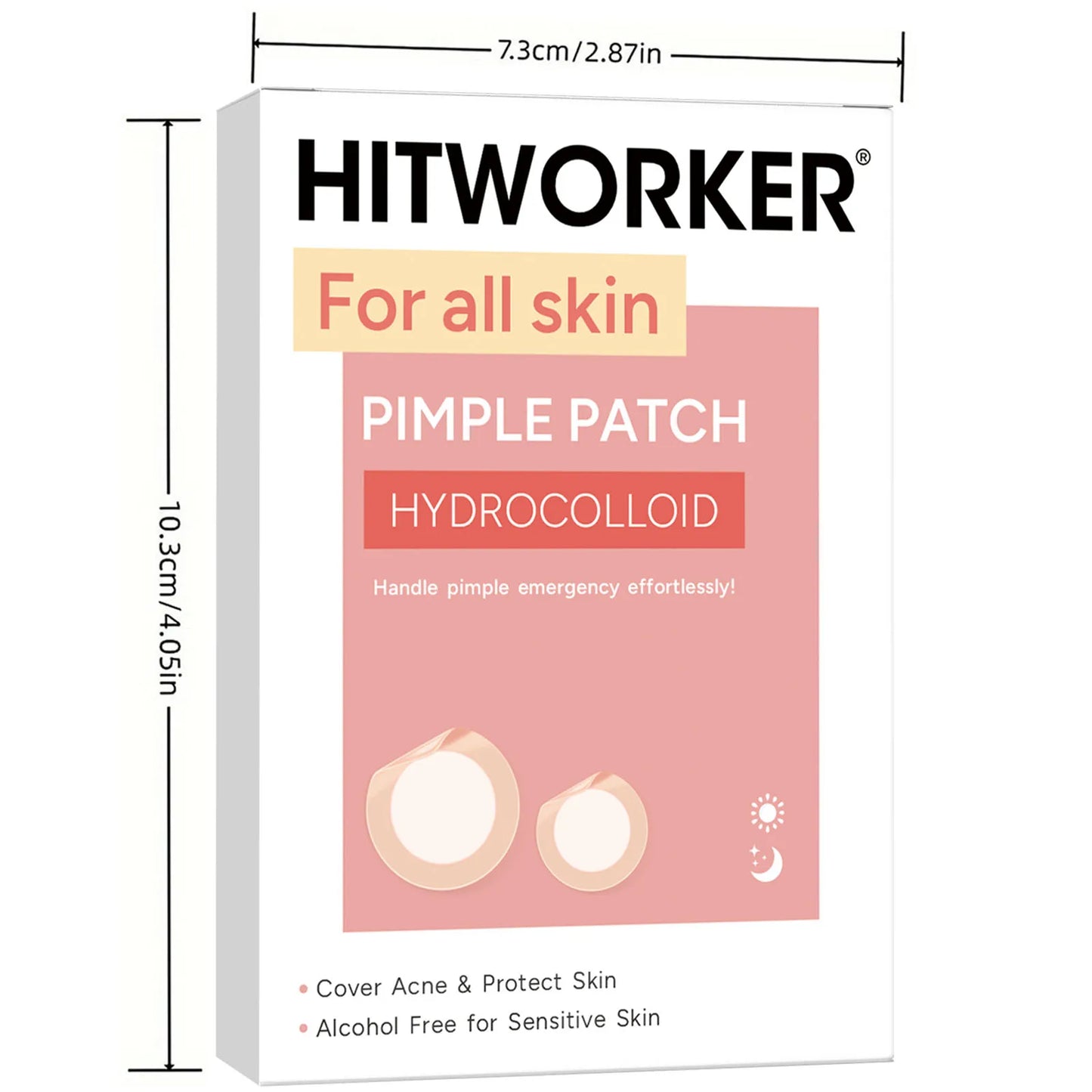 Invisible Waterproof Hydrocolloid Acne Patches – All Skin Types