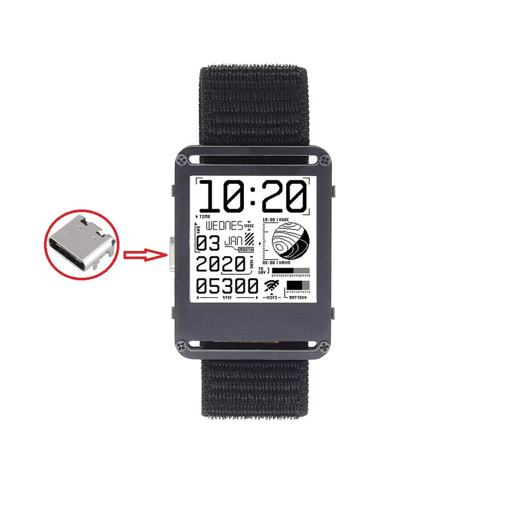 Watch V2.0 - Esp32 Based Fully Open Source Electronic Watches Smartwatch E-Paper Watch With Open Source Hardware And Software Peaceful Pleasures Health and Wellness