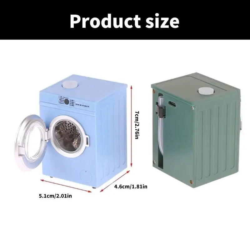 1:12 Scale Miniature Dollhouse Washing Machine – Interactive