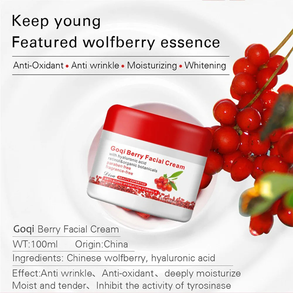Wolfberry & Hyaluronic Acid Antioxidant Face Cream Peaceful Pleasures Health and Wellness