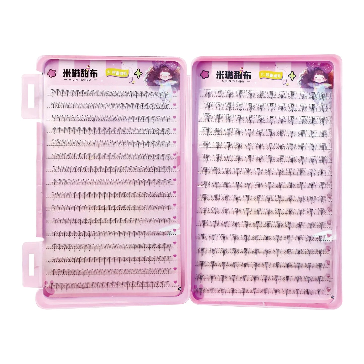 32 Rows Korean Style Fluffy Fairy Manga False Eyelashes Cluster Large Capacity Anime Cosplay Lashes Extension Perfect Eye Makeup Peaceful Pleasures Health and Wellness style 10