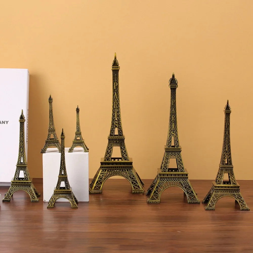 Bronze Metal Eiffel Tower Model Statue – 7 Sizes with Gift Box