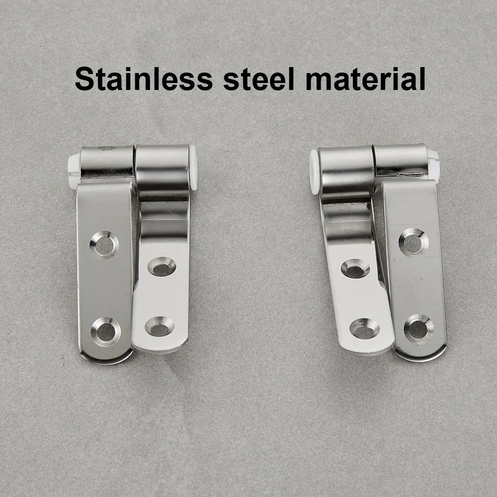 Stainless Steel Toilet Seat Hinge Soft-Close Replacement Set