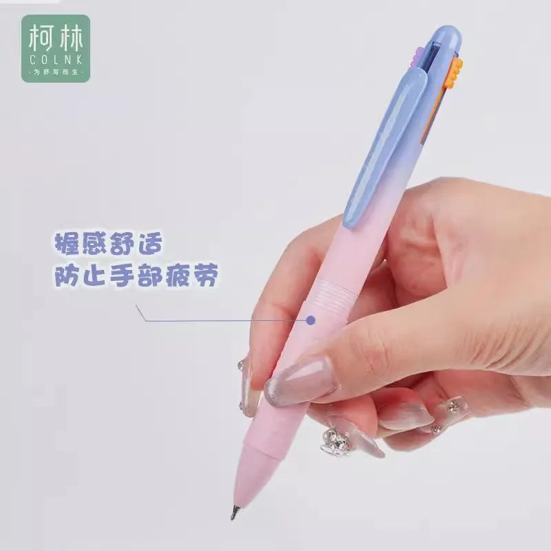 Gradient Multi-color Ballpoint Pen Smooth Writing Gel Pens Kids