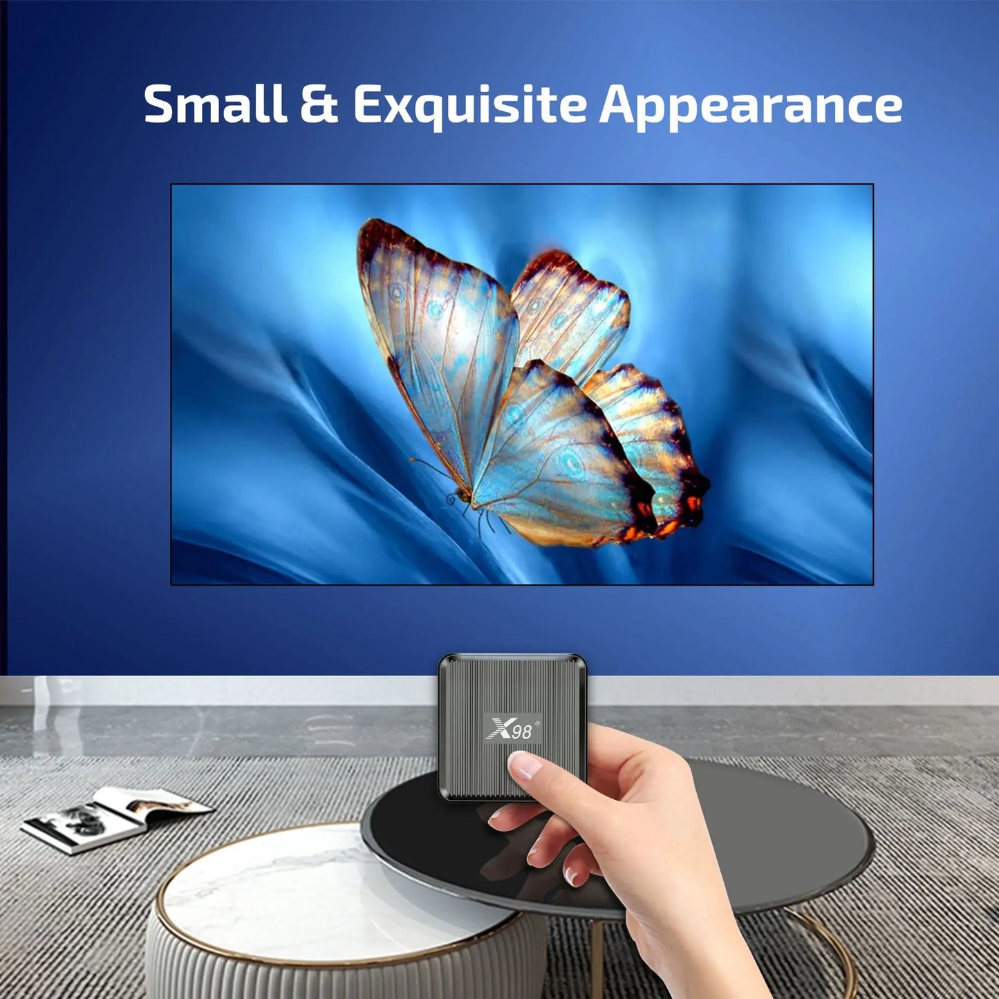 X98Q S905W2 Android11 TV Box 1/2GB RAM 8/16GB ROM Dual Band WiFi HDMI2.1 4K AV1 Decoder Smart Media Player Peaceful Pleasures Health and Wellness