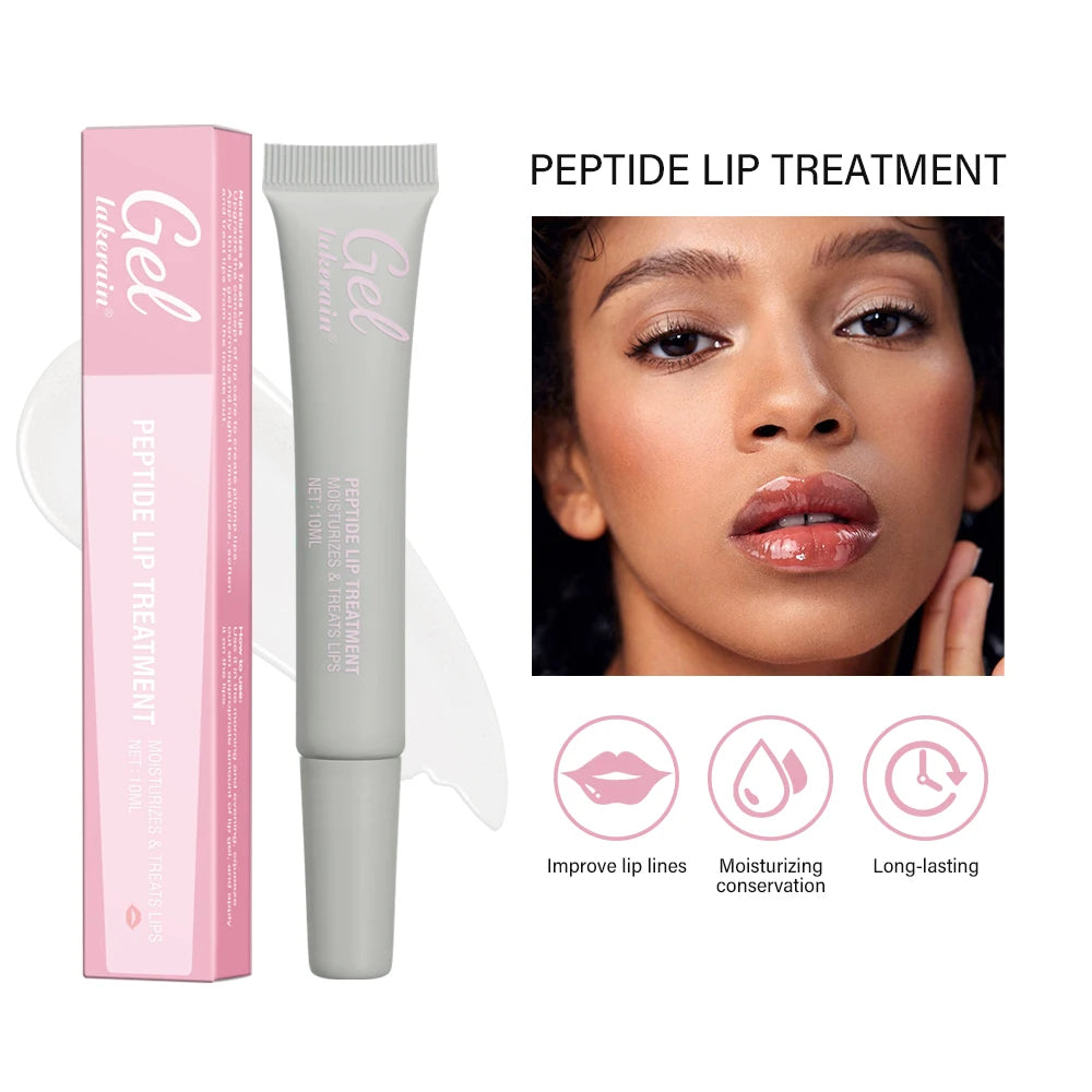 Peptide Lip Treatment Moisturizing Lip Mask Gel To Remove Dead Skin Lipstick Base Lip Cream Lip Care Mask 10ml Peaceful Pleasures Health and Wellness