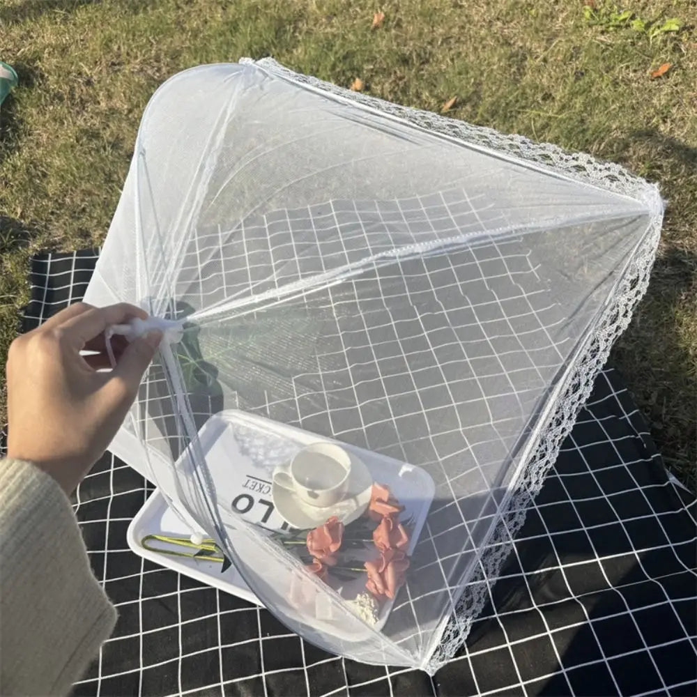 Durable Foldable Food Covers Breathable Dustproof Dining Table Mesh Cover Anti Fly Mosquito Fruit Picnic Protect Net reusable Peaceful Pleasures Health and Wellness