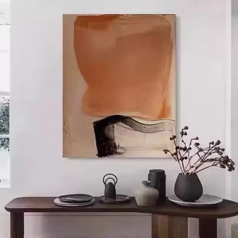 Modren Home Wall Decor Pure Handmade Abstract Oil Painting On Canvas Art Poster High Quality Mural For Living Room Bedroom Proch Peaceful Pleasures Health and Wellness