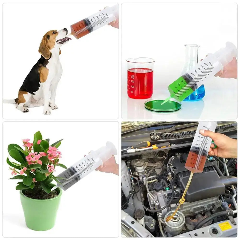 20/60/80ml Reusable Oil Pump Syringe with 1m Hose, Pet Feeding & Hydroponics Nutrient Measuring Tool for Lab & Home Use Peaceful Pleasures Health and Wellness