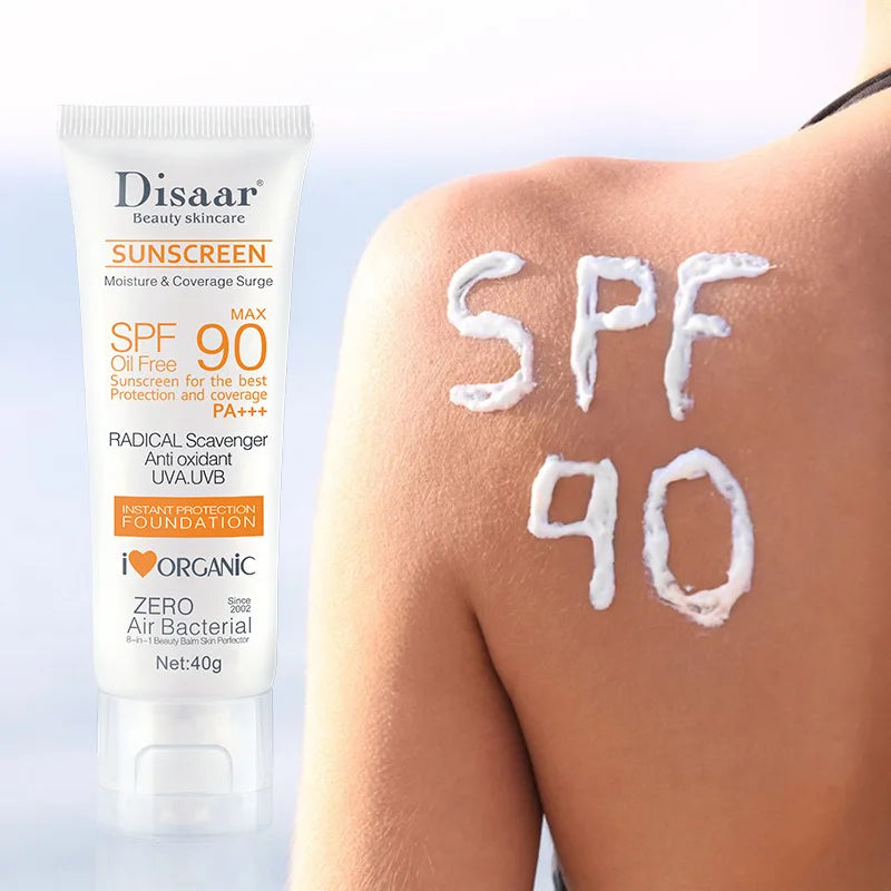 Facial Body Sunscreen Waterproof SPF 90+UV Sun Cream Sunblock Skin Protective Cream Anti Sun Facial Seaside Protection Cream Peaceful Pleasures Health and Wellness