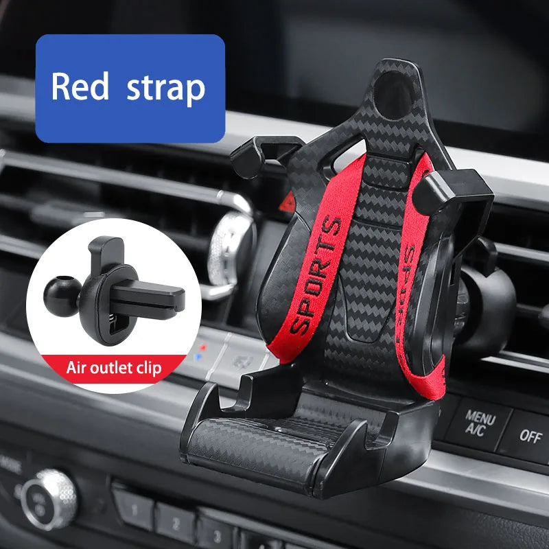 Racing Style Car Phone Holder Mount – Universal Suction Cup