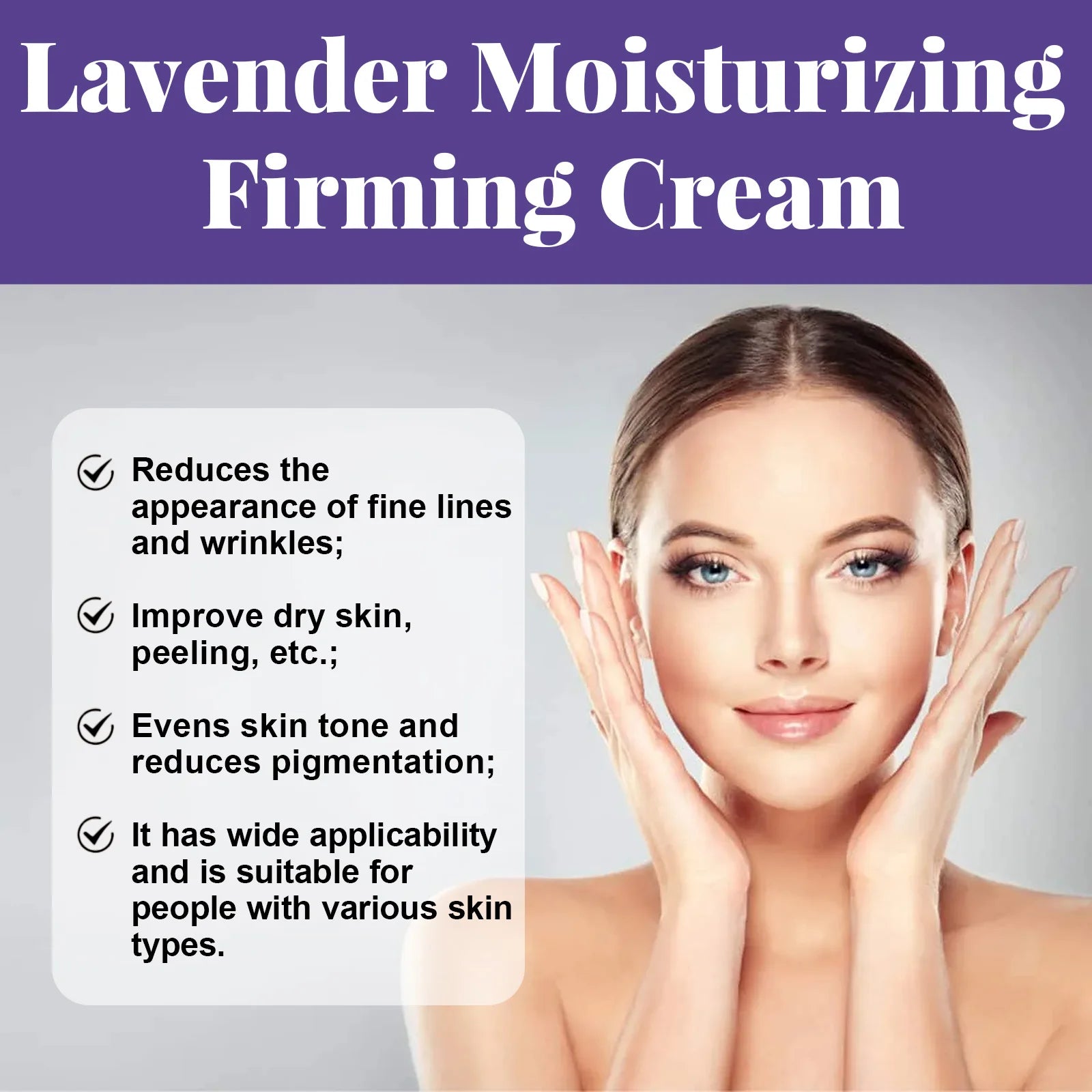 Pearl Face Cream Moisturize Brighten Reduce Fine Lines Increase Skin Elasticity Relieve Dullness Lavender Hyaluronic Acid Cream Peaceful Pleasures Health and Wellness