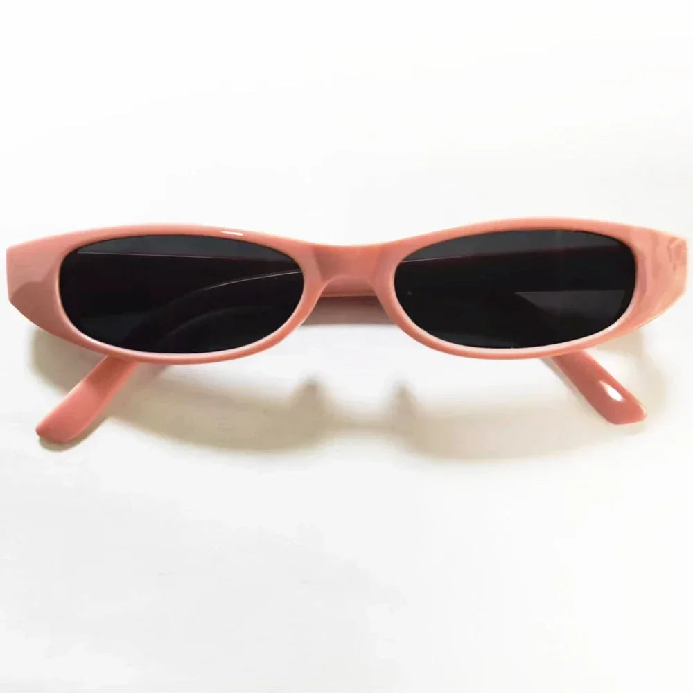 Vintage Rectangle Sunglasses Women Cat Eye Designer Ladies Small Frame Black Red Sun Glasses Brand Retro Skinny Eyewear Peaceful Pleasures Health and Wellness D