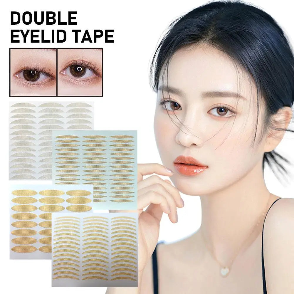 Invisible Lace Mesh Double Eyelid Tape – 48 Strips, Natural Look
