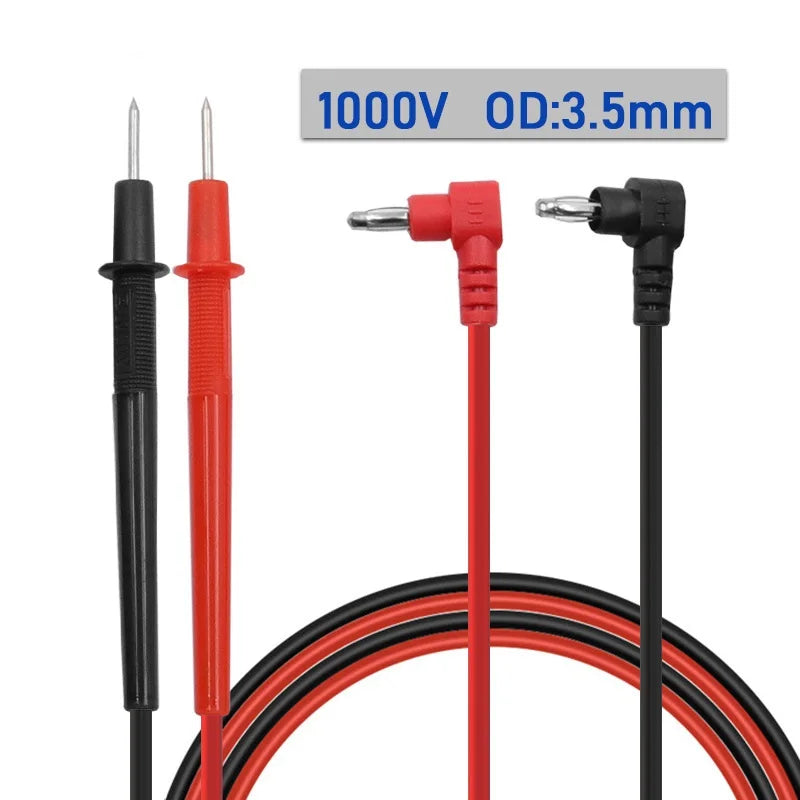 1 Pair 1000v 10A Multimeter Tests Tester Cable Tool Needles Point
