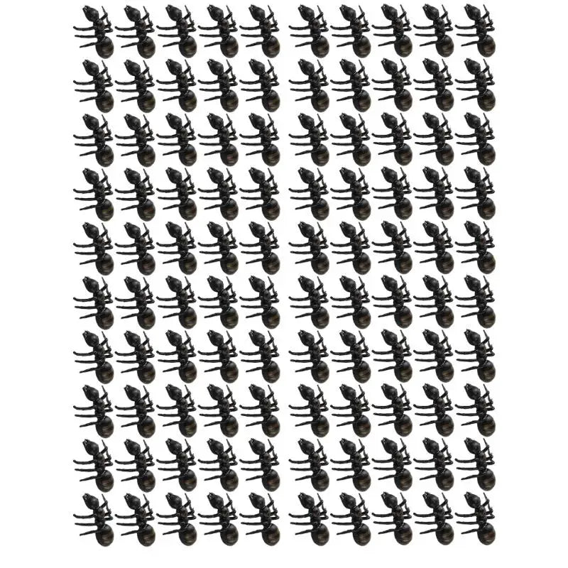 100-Pack Realistic PVC Ant Toys – Halloween Décor & Science
