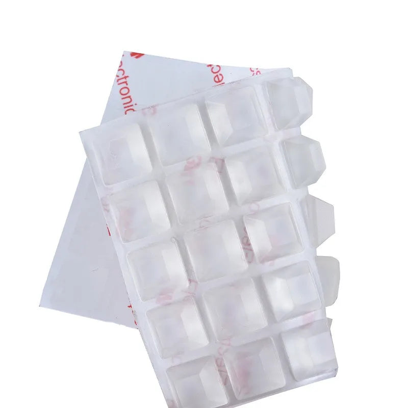 Self-Adhesive Clear Silicone Cabinet Door Bumpers & Cushion Pads