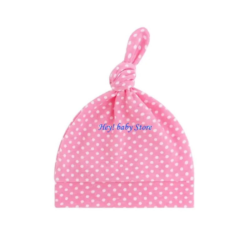 Soft Cotton Knotted Baby Hat – Newborns & Infants 0–24M