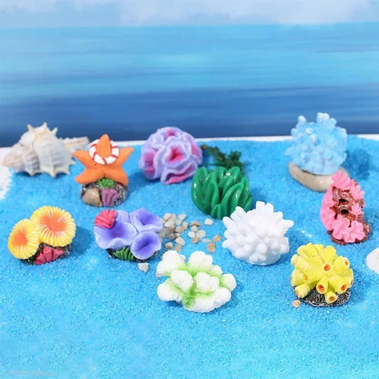Colorful Resin Aquarium Mini Artificial Coral Reef Decoration Fish Tank Coral Stone Landscape Ornament Aquarium Accessories Peaceful Pleasures Health and Wellness