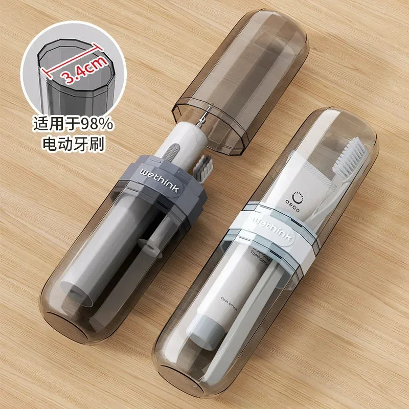 Transparent Portable Toothbrush Travel Case – Acrylic Cover