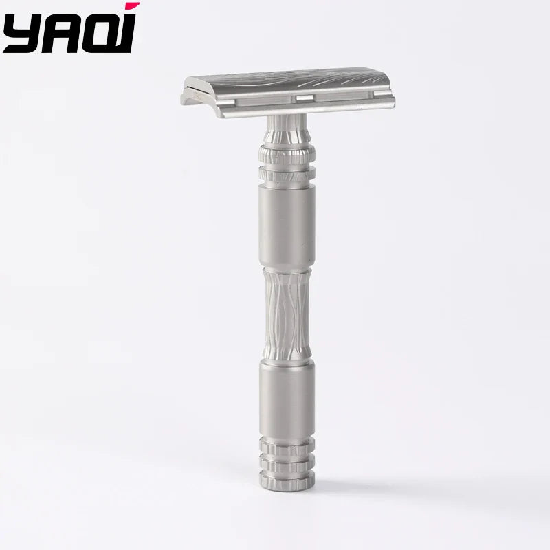 Yaqi Ghost Safety Razor – 316 Stainless Steel Smooth Shave