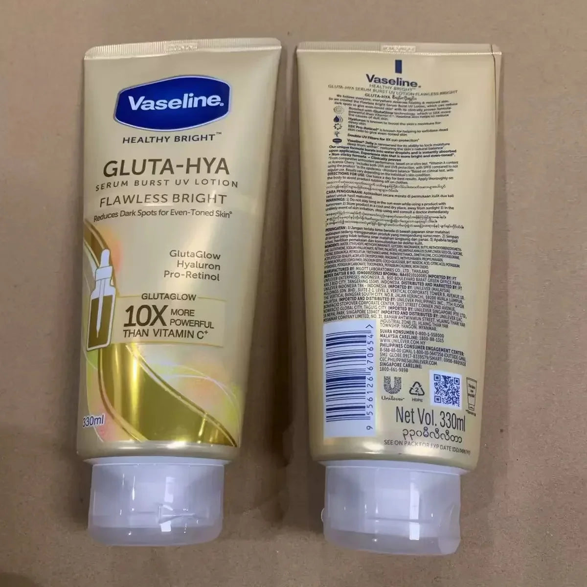UV Brightening Body Lotion – GLUTA-HYA, Vitamin B3 & Cocoa Oil