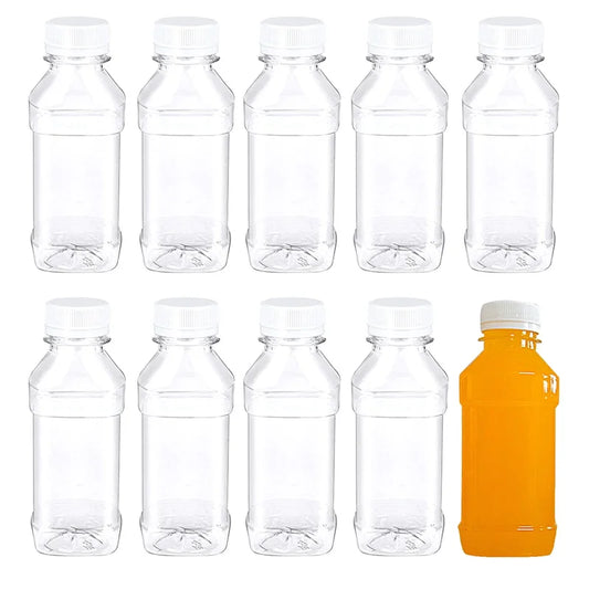 100ml Clear Refillable Plastic Bottles – 10 or 20 Pack Refillable Drink Bottles Peaceful Pleasures Health and Wellness 10PCS