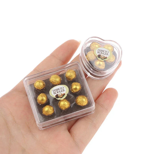 1:12 Dollhouse Miniature Chocolate Gift Box Resin Food Model Dollhouse Miniature Oasis Select