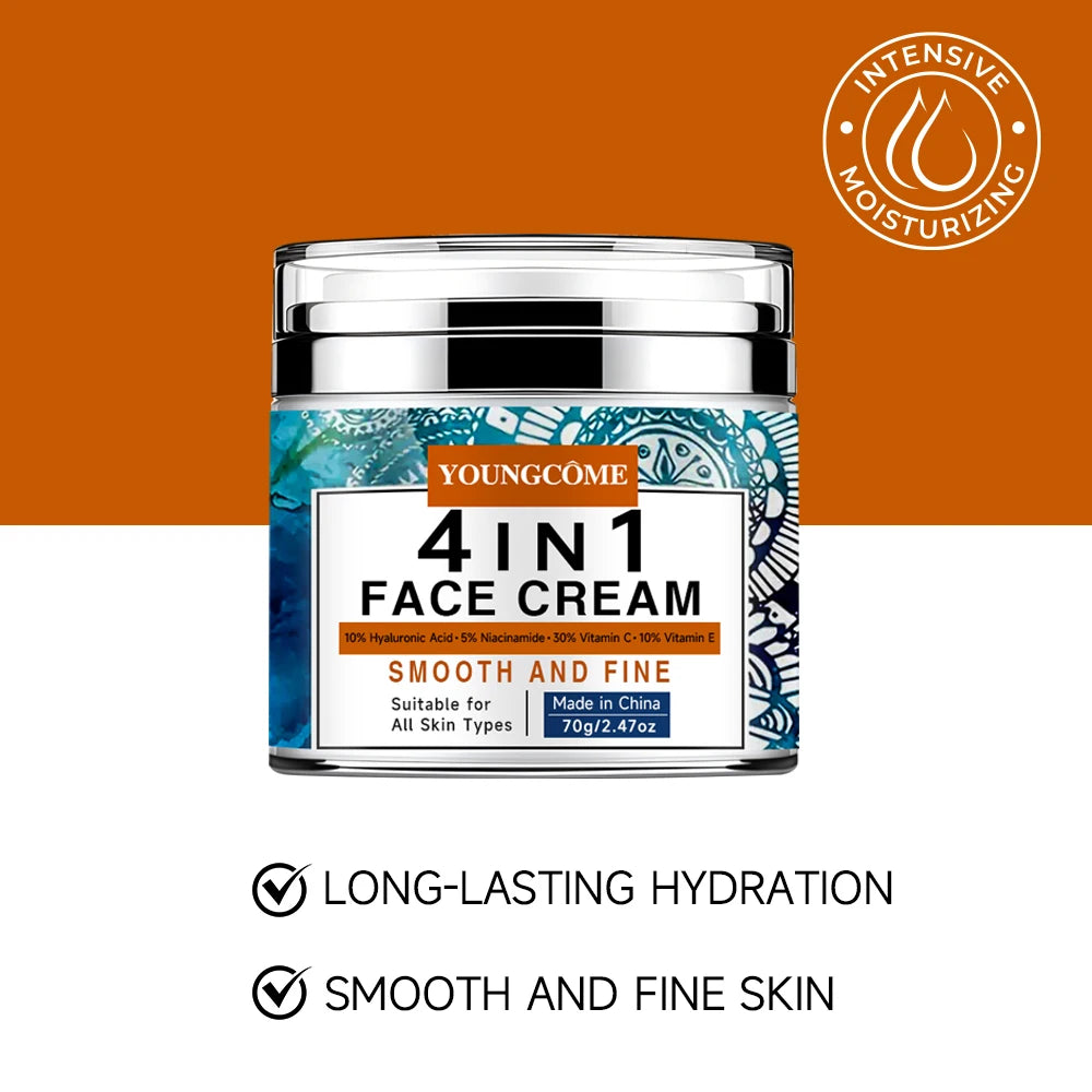 YOUNGCOME 4-in-1 Retinol Face Cream – Anti-Aging & Moisturizing Anti-Aging Face Cream Peaceful Pleasures Health and Wellness